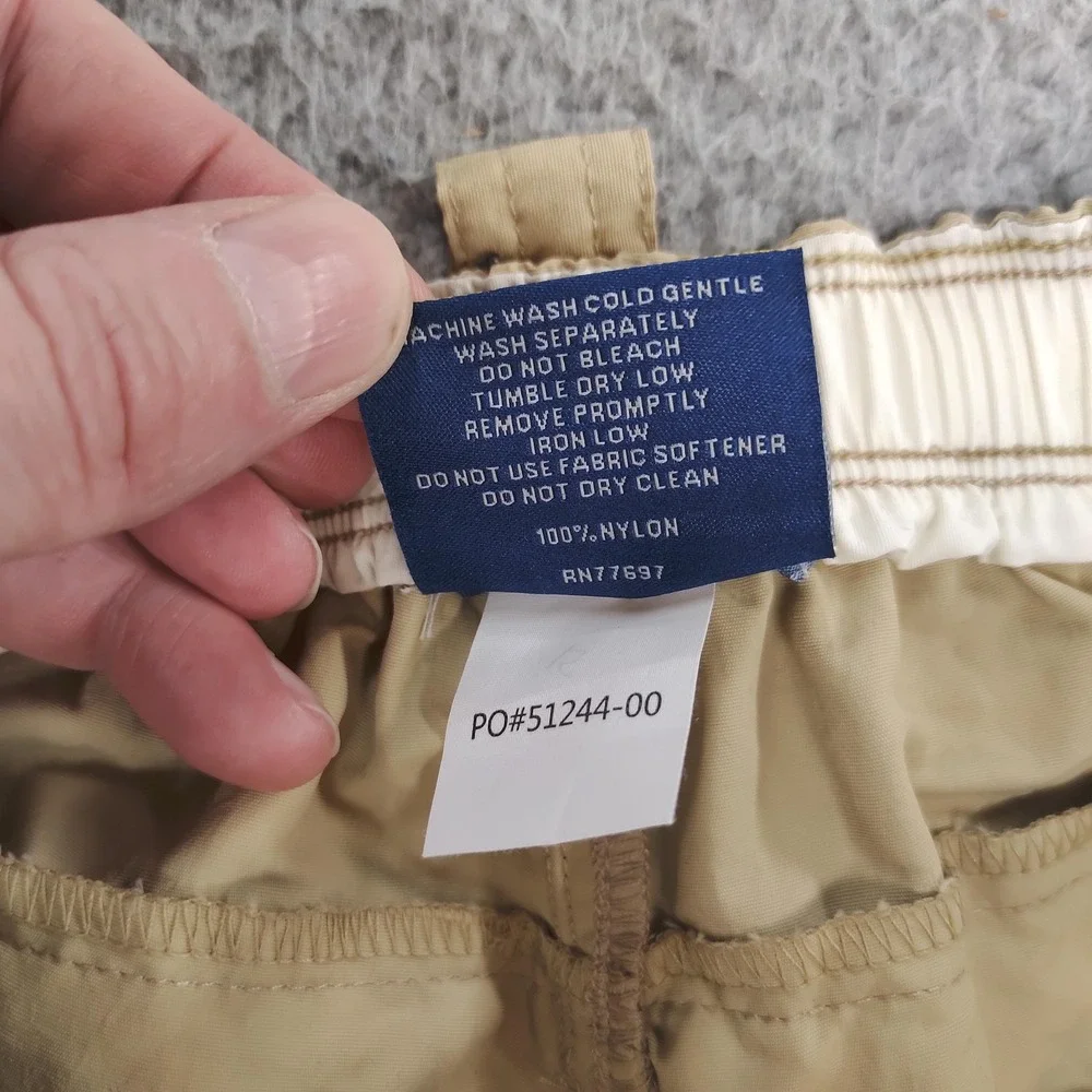 AFTCO Fishing Shorts Womens 34 Beige NEW 5 Inch Nylon Elastic Waist UPF 50